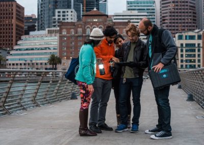 Players playing Operation Mindfall outdoor